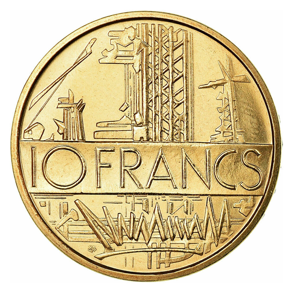 10 francs Mathieu 1974 / revers