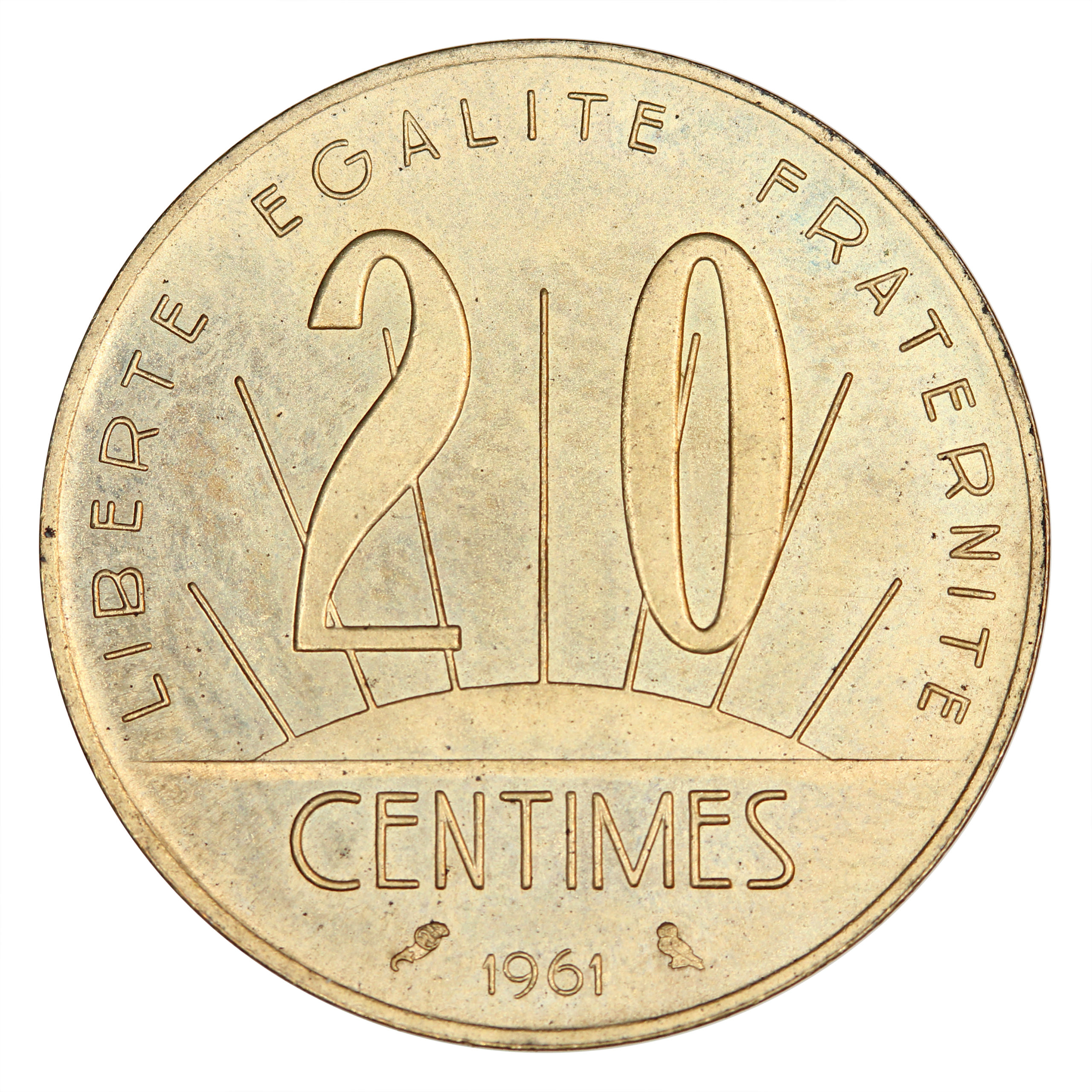 Concours 20 centimes 1961 / avers